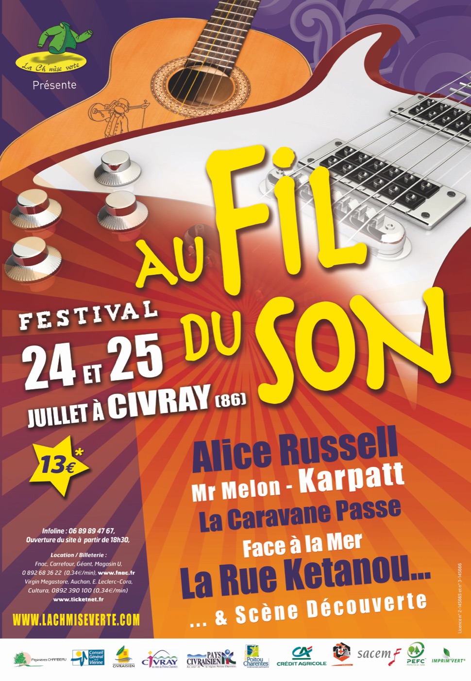 Affiche du festival Au Fil du Son 2009