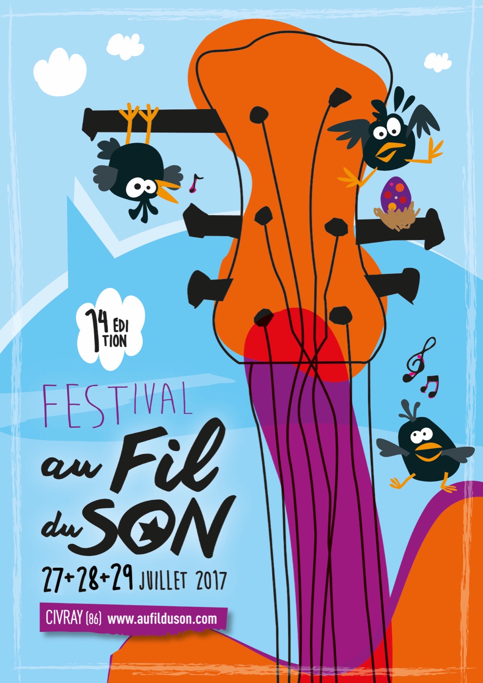 Affiche du festival Au Fil du Son 2017