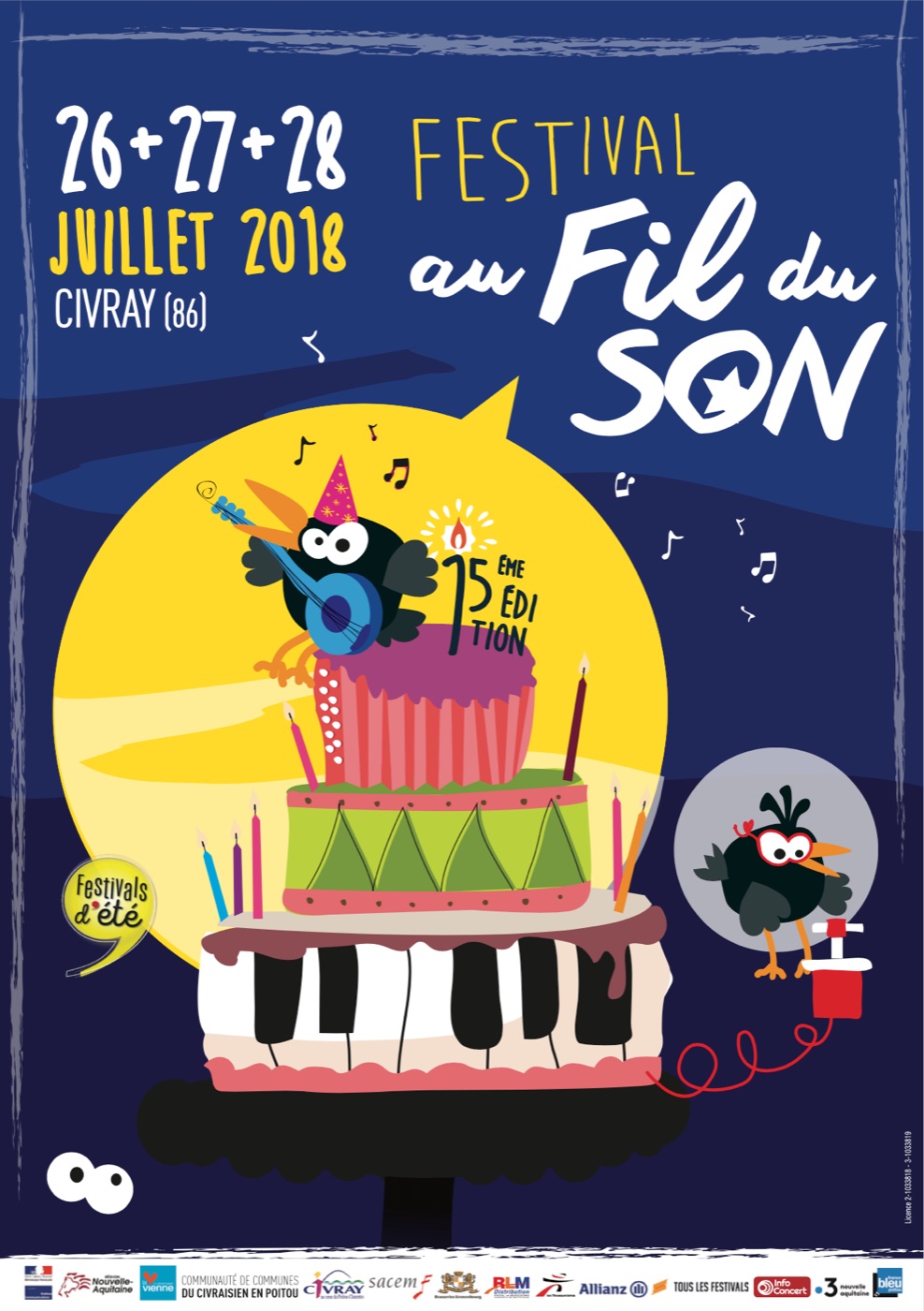Affiche du festival Au Fil du Son 2018