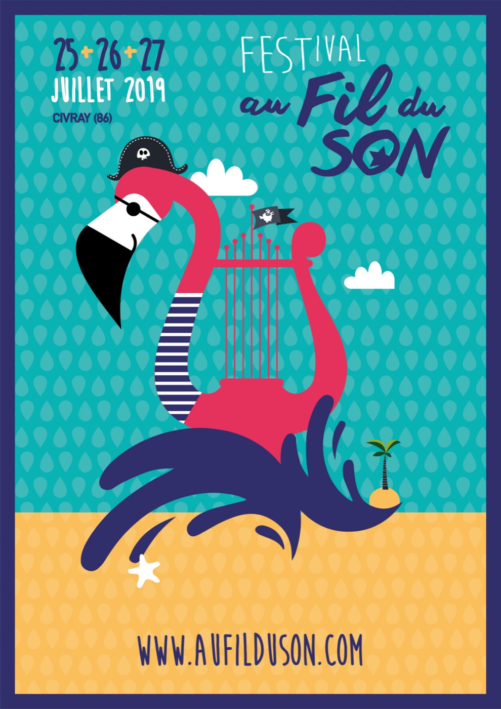 Affiche du festival Au Fil du Son 2019