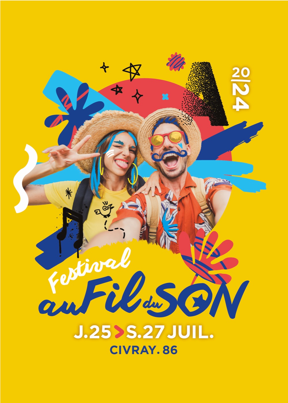 Affiche du festival Au Fil du Son 2024